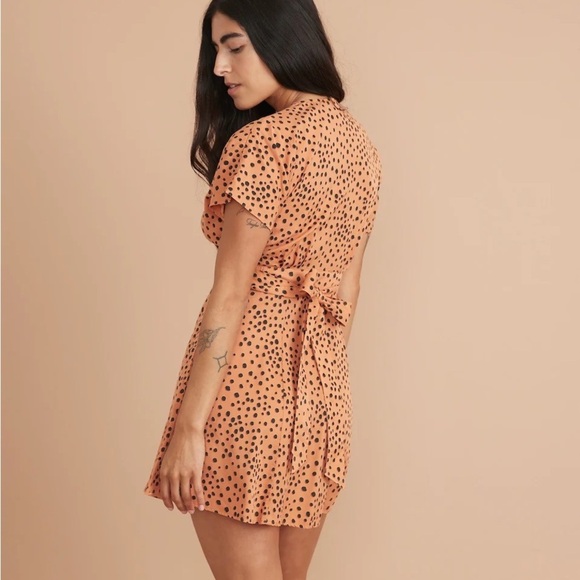 Marine Layer - Camila Abstract Cheetah Print Button Down Mini Dress Size Medium - Picture 2 of 13